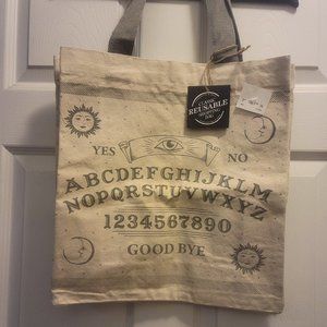 Canvas ouija board tote bag